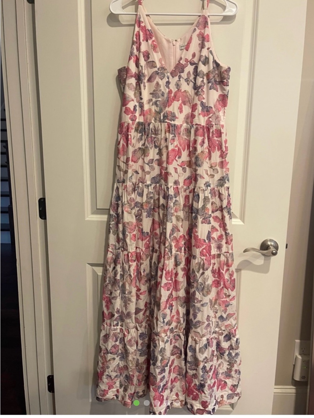 Dress the Population Floral Tiered Lined Maxi Dress -